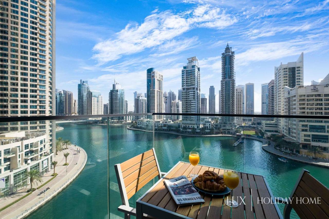 Lux - Contemporary Suite With Full Marina View ドバイ エクステリア 写真