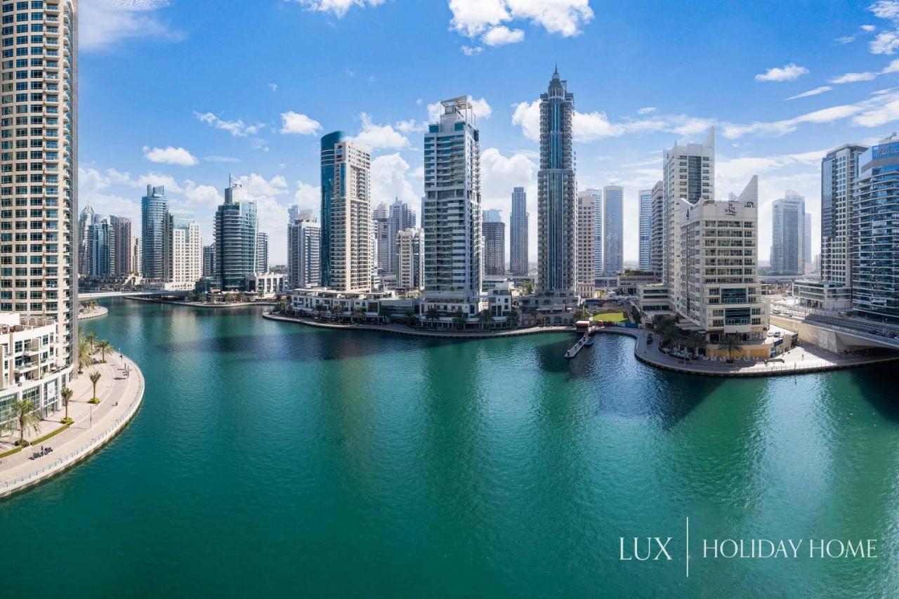 Lux - Contemporary Suite With Full Marina View ドバイ エクステリア 写真
